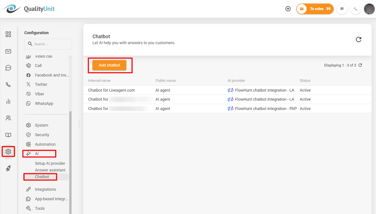 Προσθήκη chatbot τεχνητής νοημοσύνης FlowHunt