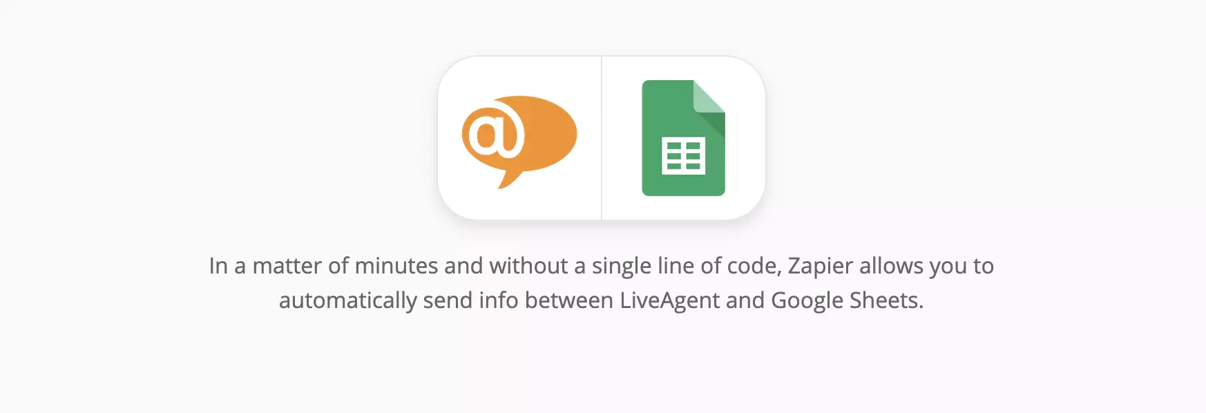 Ενοποίηση LiveAgent και Google Sheets στο Zapier