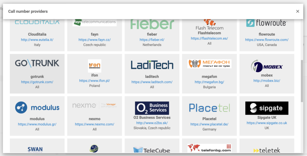 GoTrunk στη λίστα παρόχων VoIP στο LiveAgent