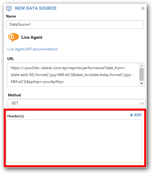 Πληροφορίες κεφαλίδας Bold BI