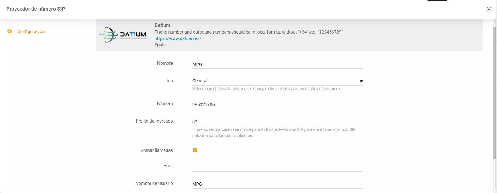 Εισάγετε τα διαπιστευτήρια Datium
