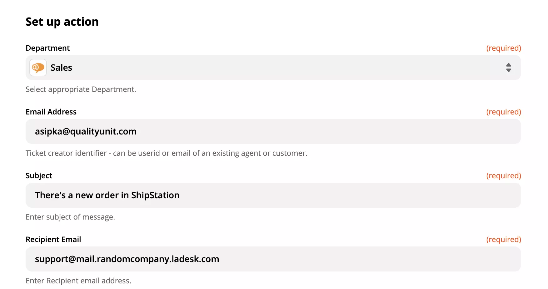 Διαμόρφωση ενέργειας LiveAgent