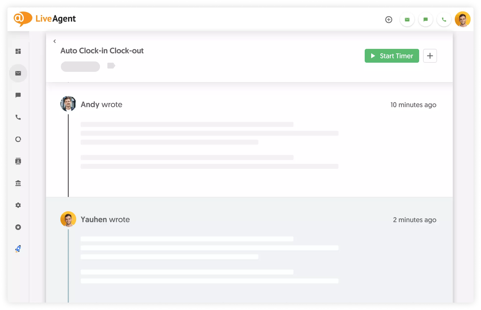 Παρακολούθηση χρόνου LiveAgent με Everhour