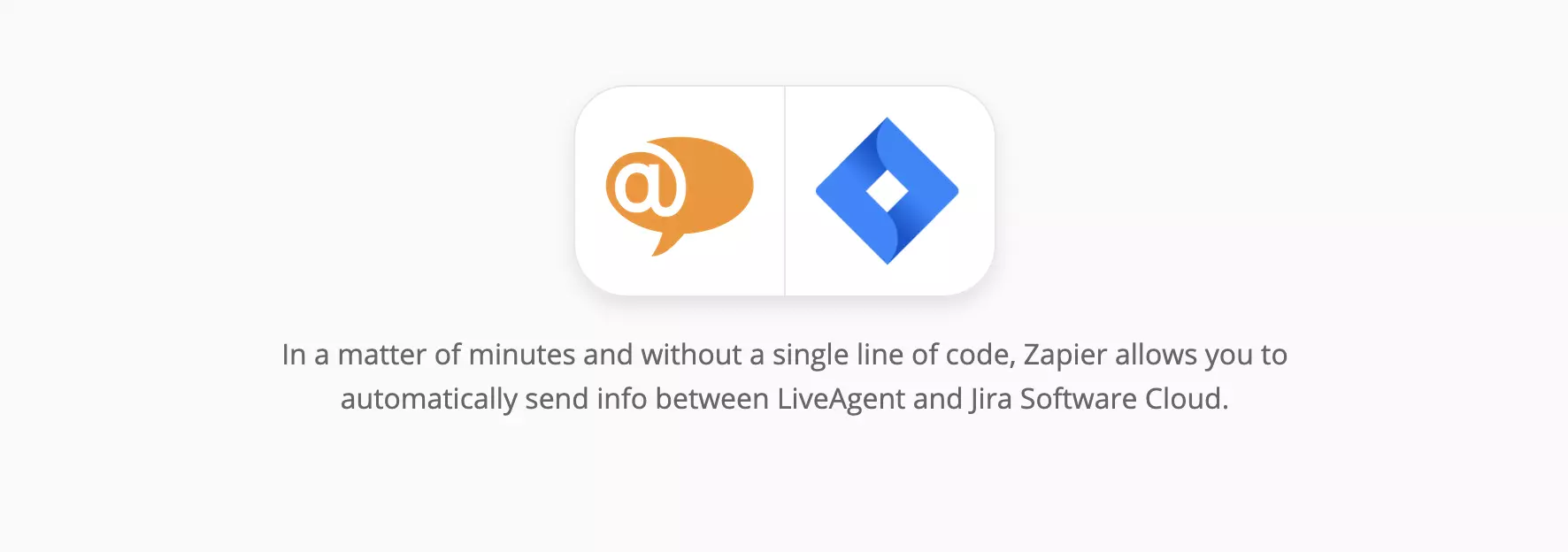 Σελίδα ενσωμάτωσης LiveAgent και Jira στο Zapier