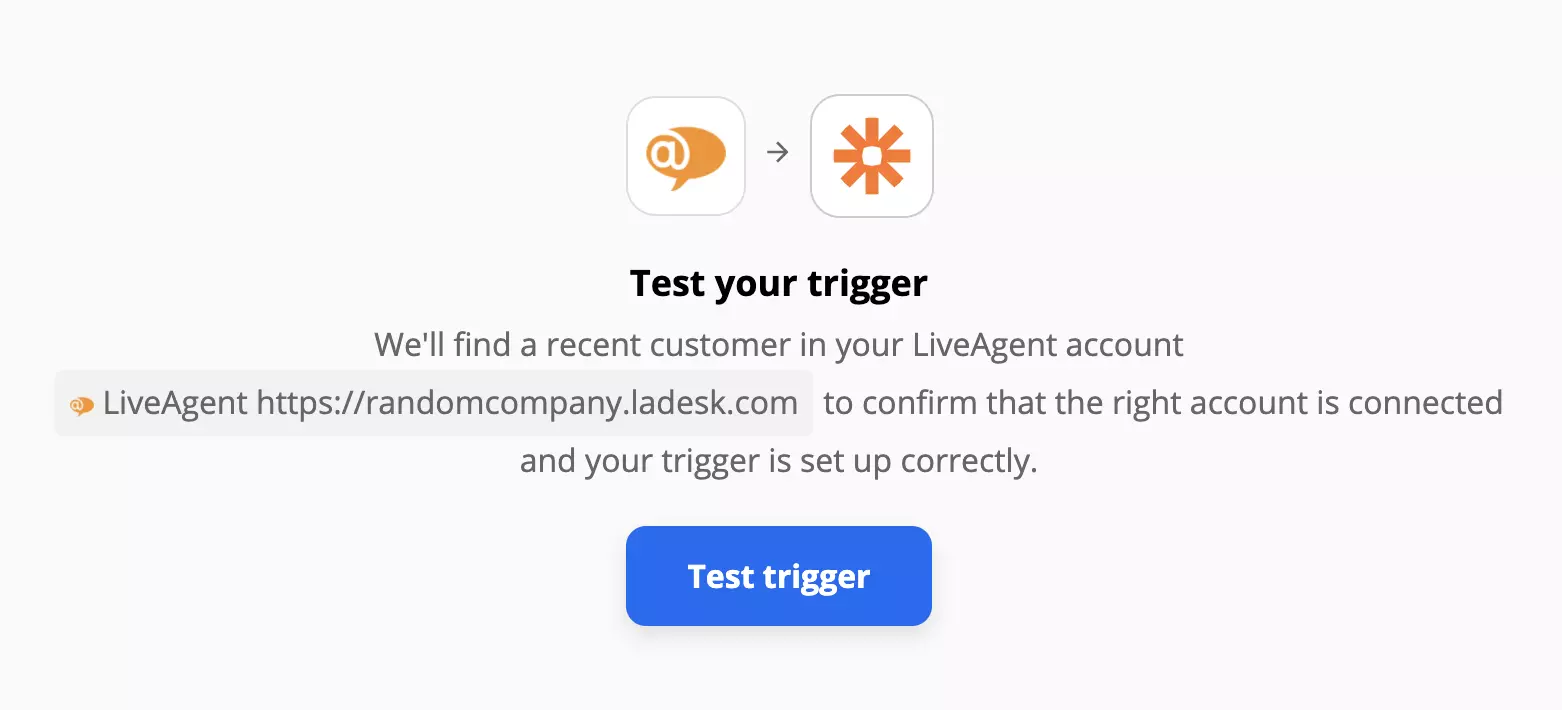 Δοκιμή trigger LiveAgent