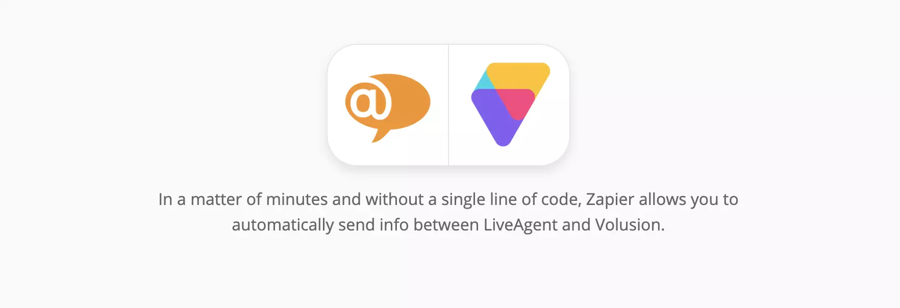 Ενσωμάτωση LiveAgent και Volusion στο Zapier
