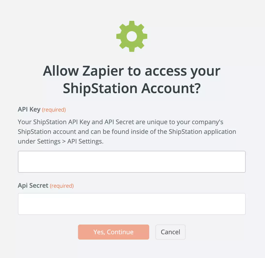 Ρυθμίσεις API ShipStation