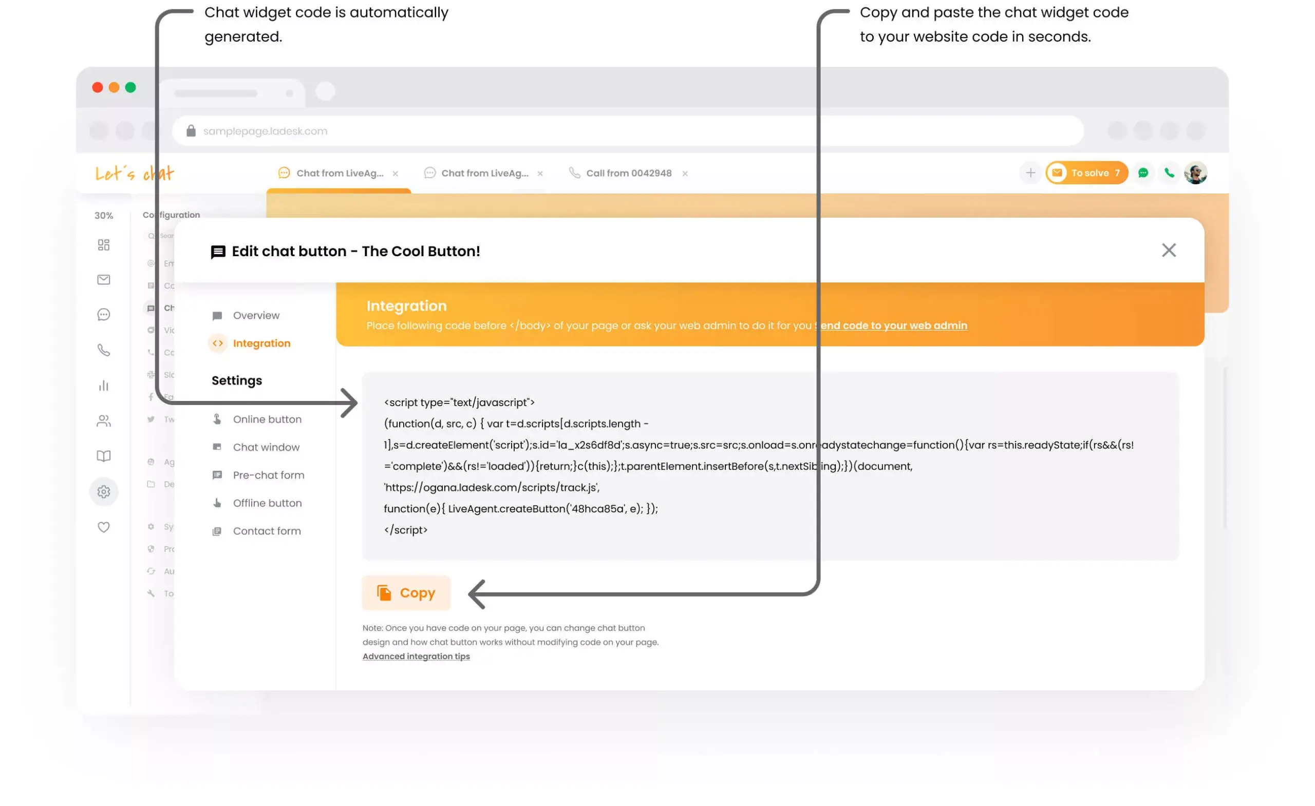 Ενσωματώστε στον ιστότοπο