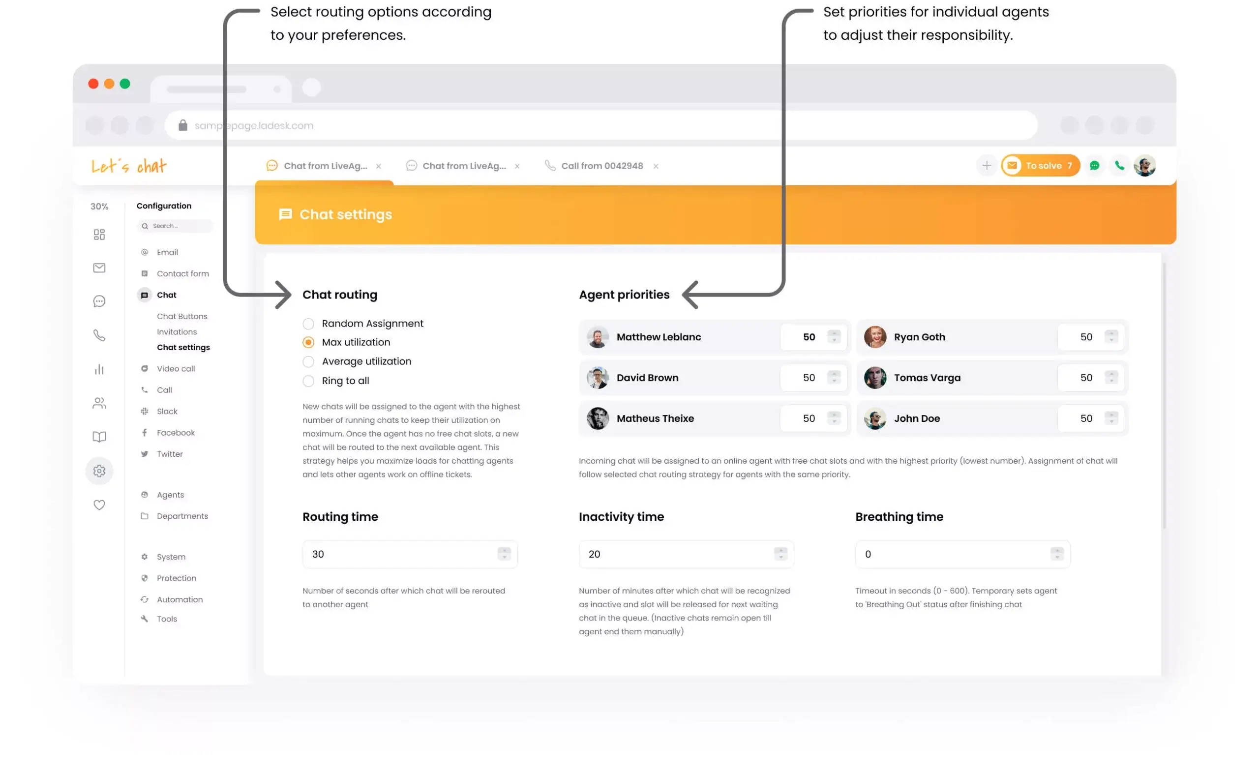 Απαντήστε σε chats
