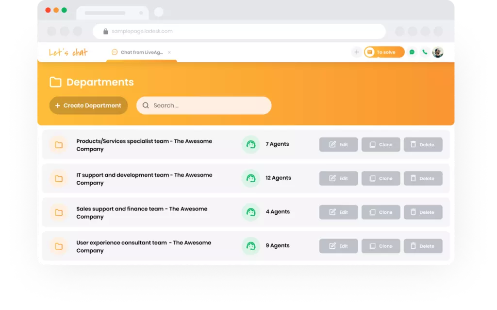 Τμήματα και ετικέτες