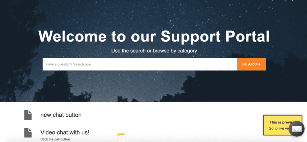 Ένα δείγμα πύλης πελάτη