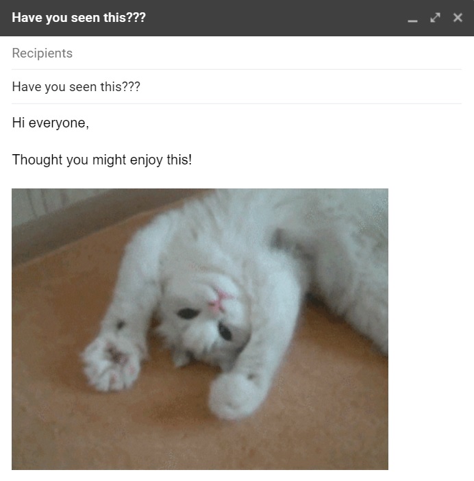 Bad email example - Have you seen this???
