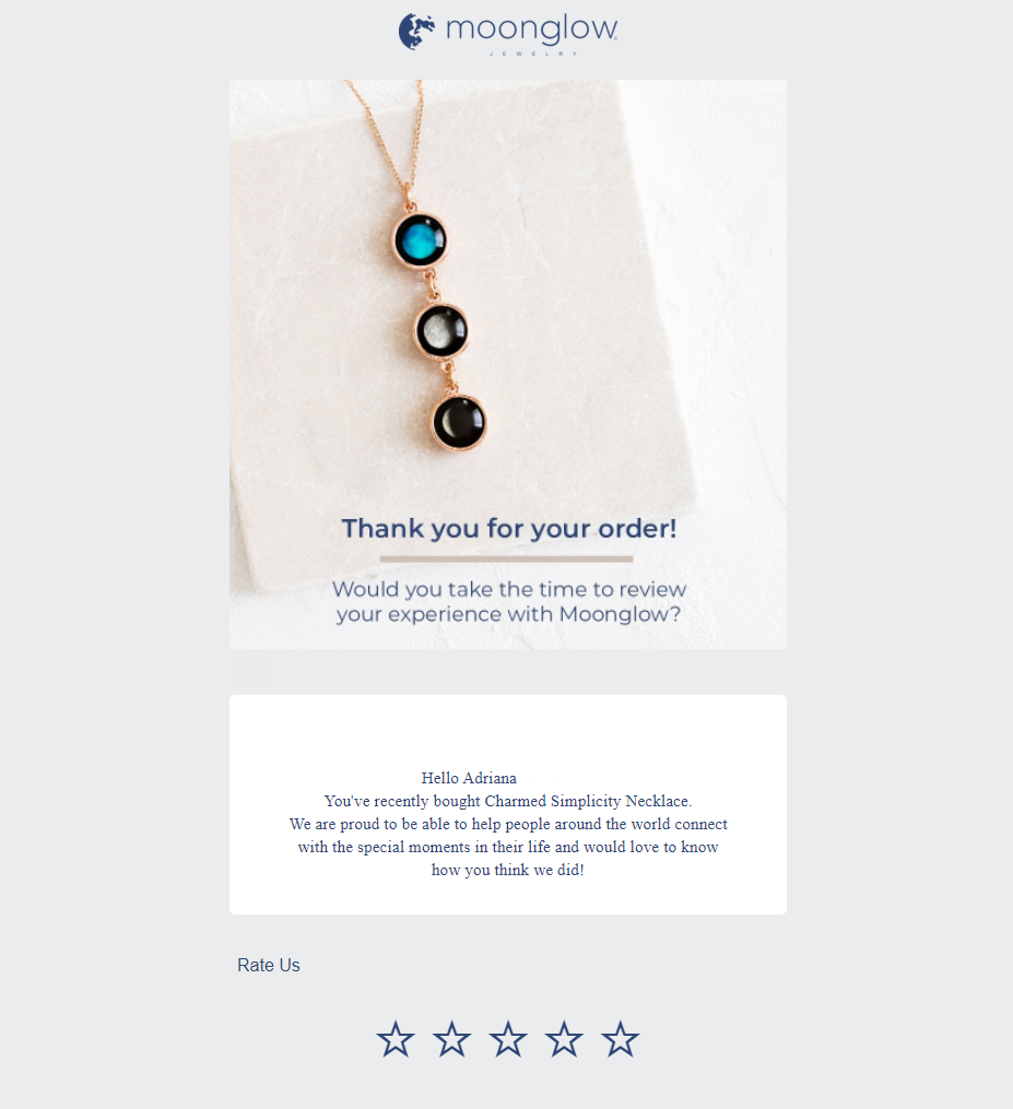 Email ευχαριστώ για την παραγγελία σας